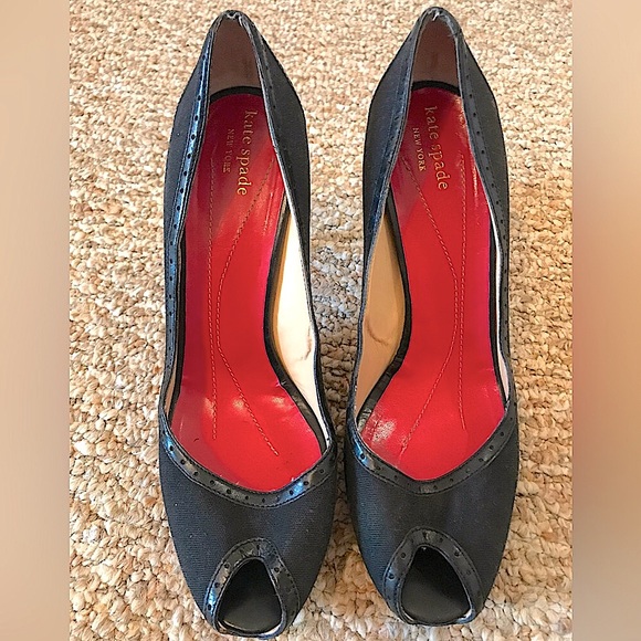 KATE SPADE Peeptoe’s Made in Italy Size 10 - Picture 1 of 3